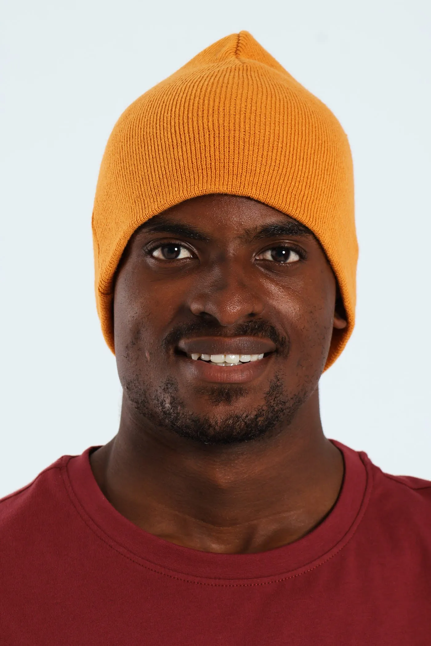 Micro Knit Beanie - Dark Orange