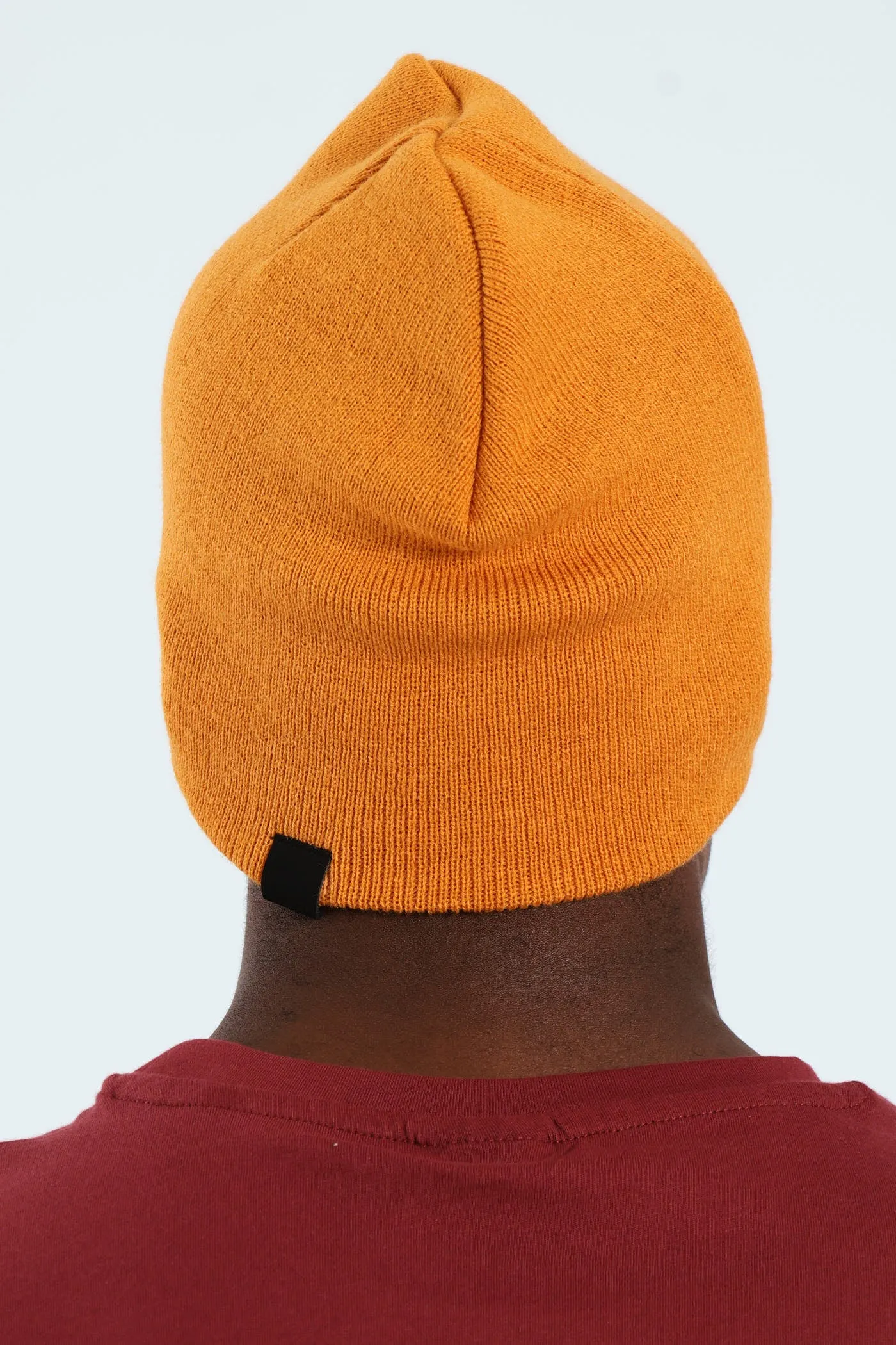 Micro Knit Beanie - Dark Orange