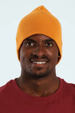 Micro Knit Beanie - Dark Orange
