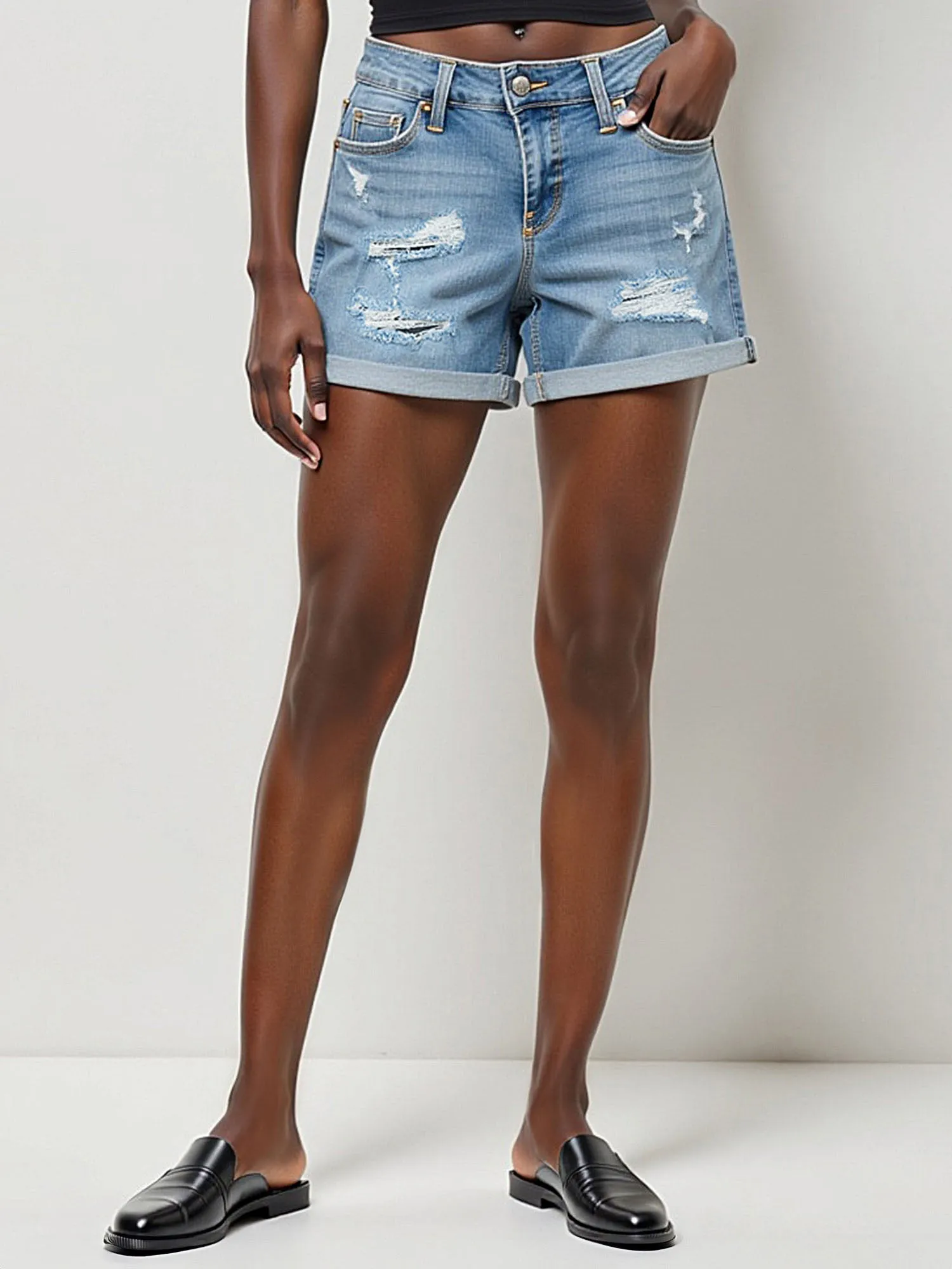 Midrise Essential 7-inch Boyfriend Denim Short