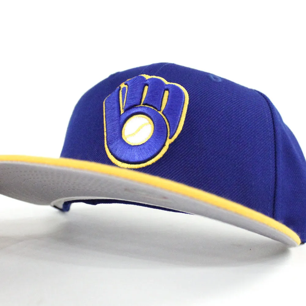 Milwaukee Brewers 1975 All Star Game New Era 59Fifty Fitted Hat (Blue Yellow Gray Under Brim)