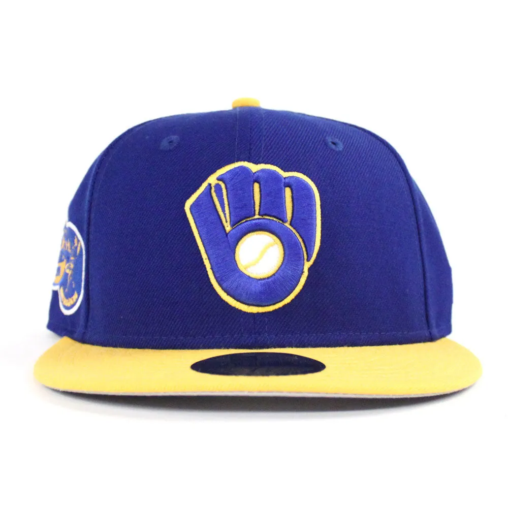 Milwaukee Brewers 1975 All Star Game New Era 59Fifty Fitted Hat (Blue Yellow Gray Under Brim)
