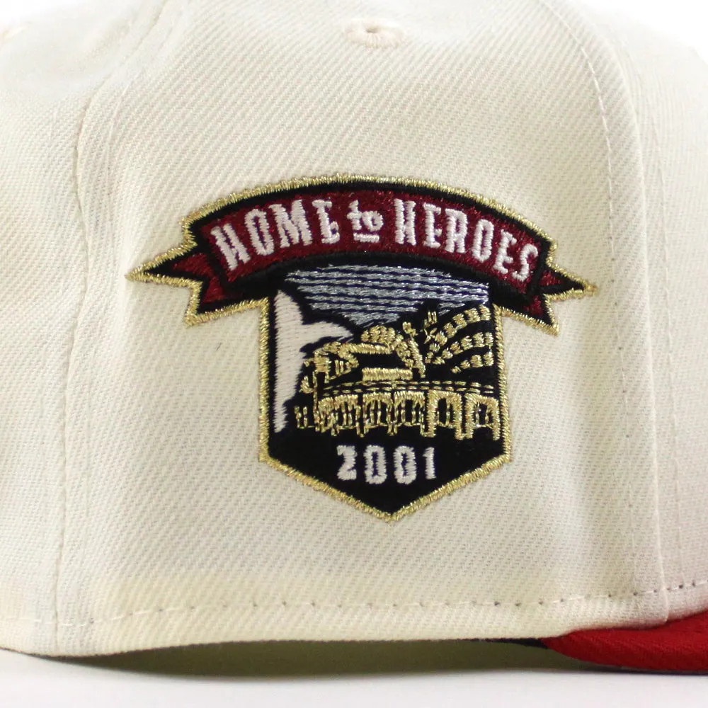 Milwaukee Brewers Home of Heros New Era 59Fifty Fitted Hat (Chrome White Red Gray Under Brim)