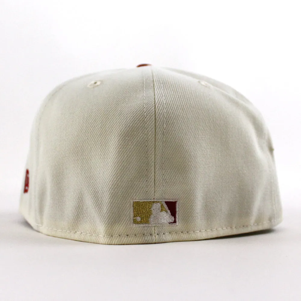 Milwaukee Brewers Home of Heros New Era 59Fifty Fitted Hat (Chrome White Red Gray Under Brim)