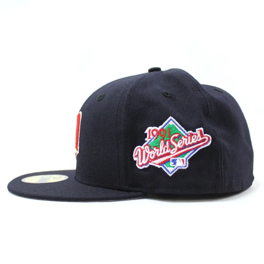 Minnesota Twins 1991 World Series New Era 59Fifty Fitted Hat (Navy Gray Under Brim)