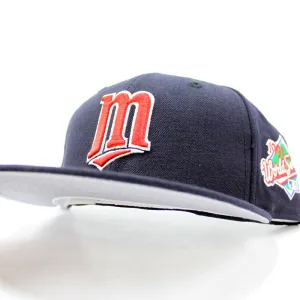 Minnesota Twins 1991 World Series New Era 59Fifty Fitted Hat (Navy Gray Under Brim)