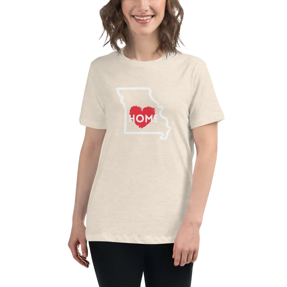 MISSOURI IS HOME Women's Relaxed T-Shirt