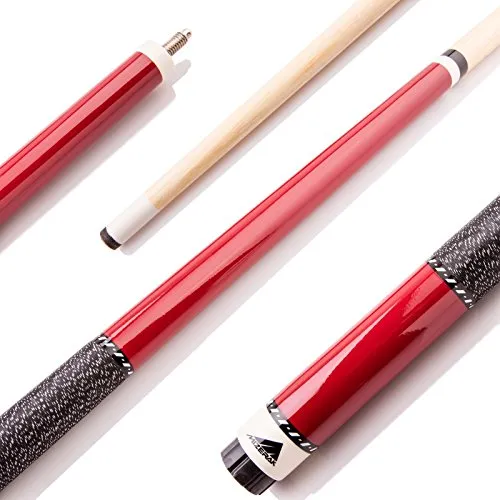 Mizerak Hardwood Cue (2 Piece), 57", Red