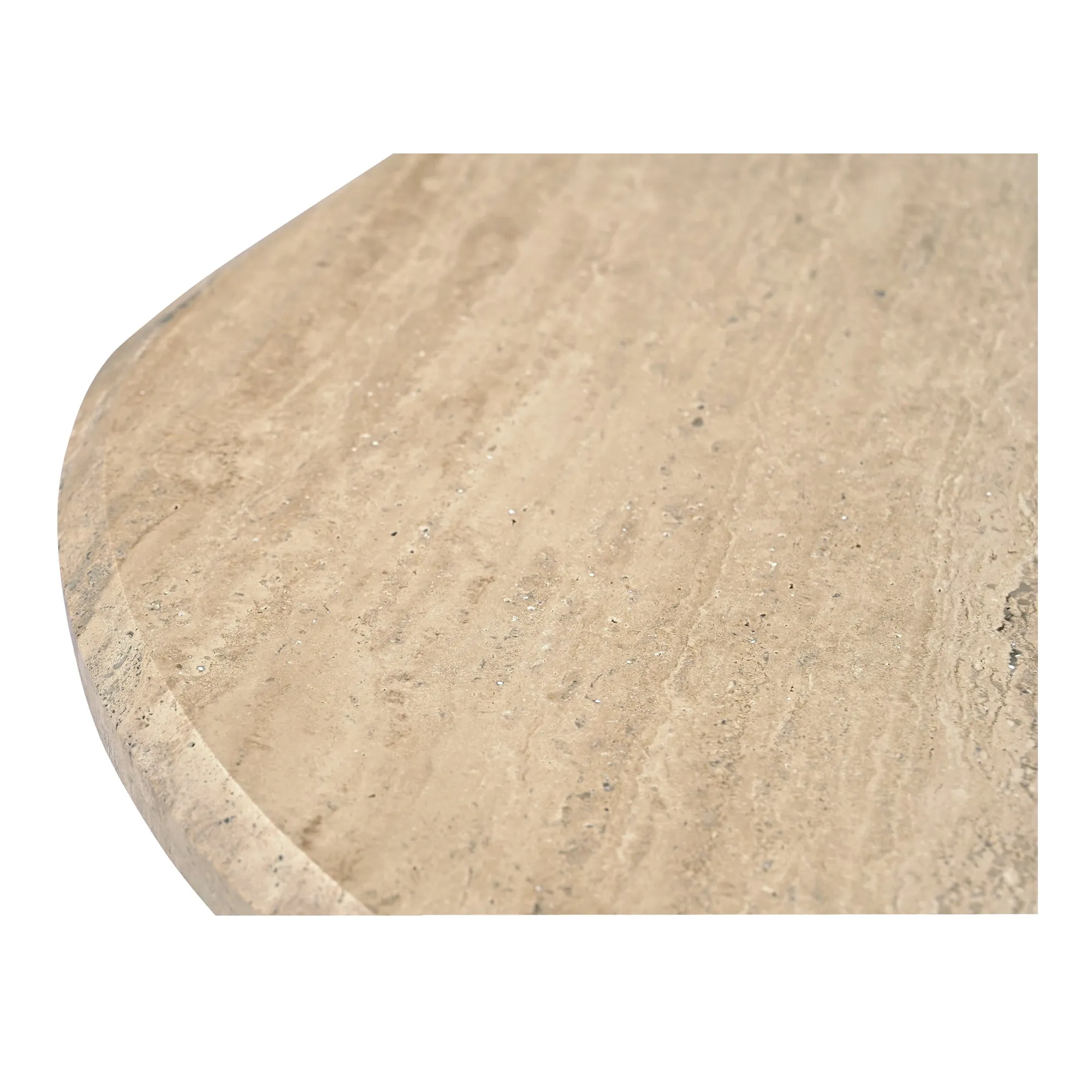 Modern Minimalist Italian Travertine Coffee Table