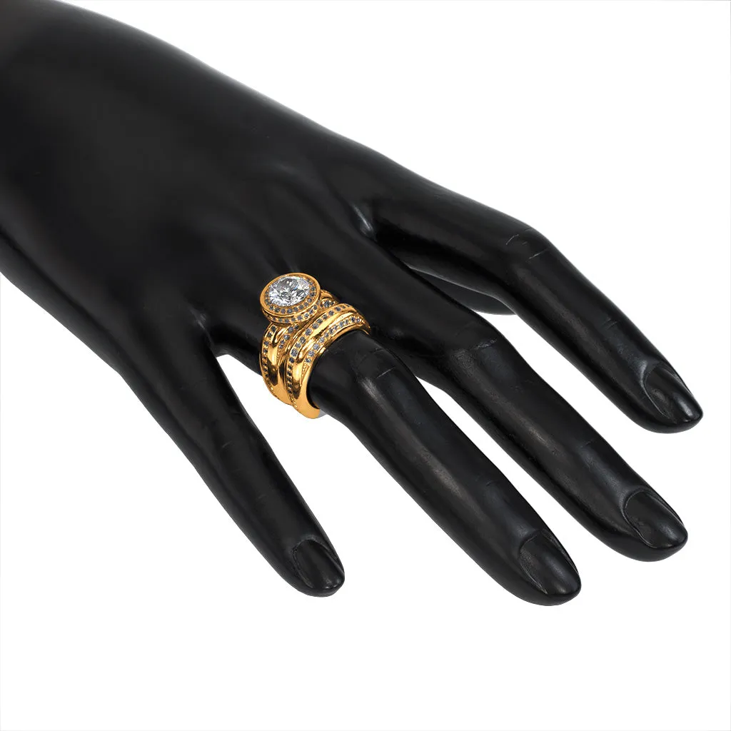 Modern Sensuality Diamond Halo Hope Engagement Ring