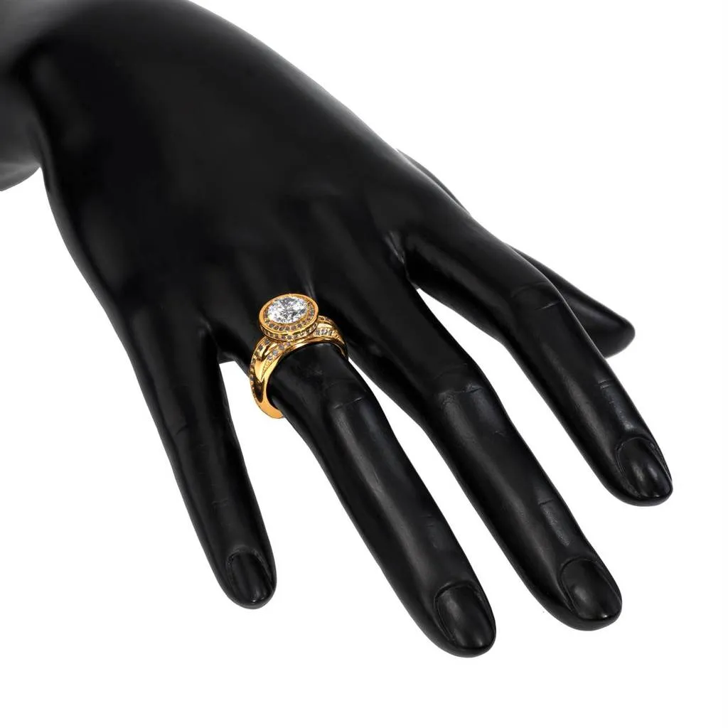 Modern Sensuality Diamond Halo Hope Engagement Ring