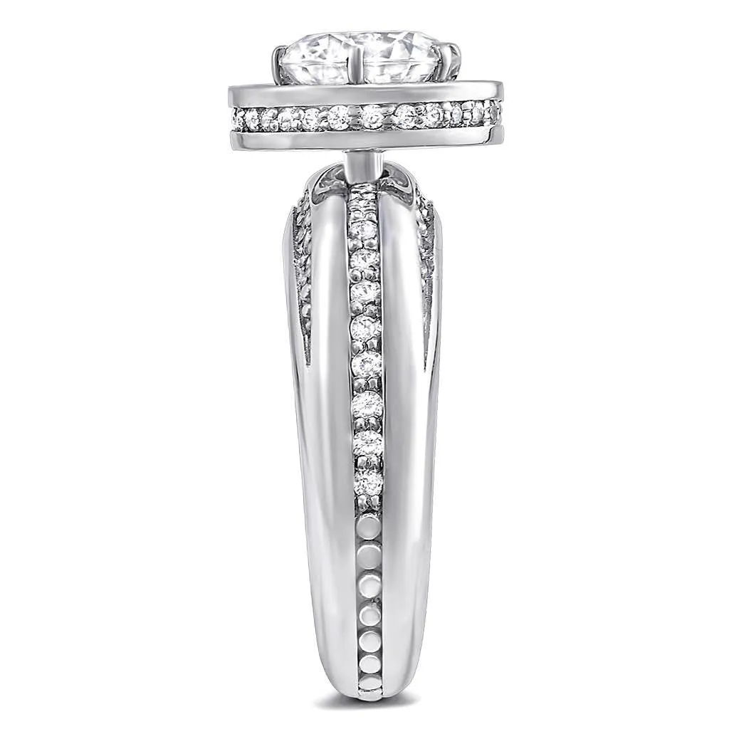 Modern Sensuality Diamond Halo Hope Engagement Ring