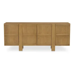 Modern Tansu-Inspired Oak Sideboard