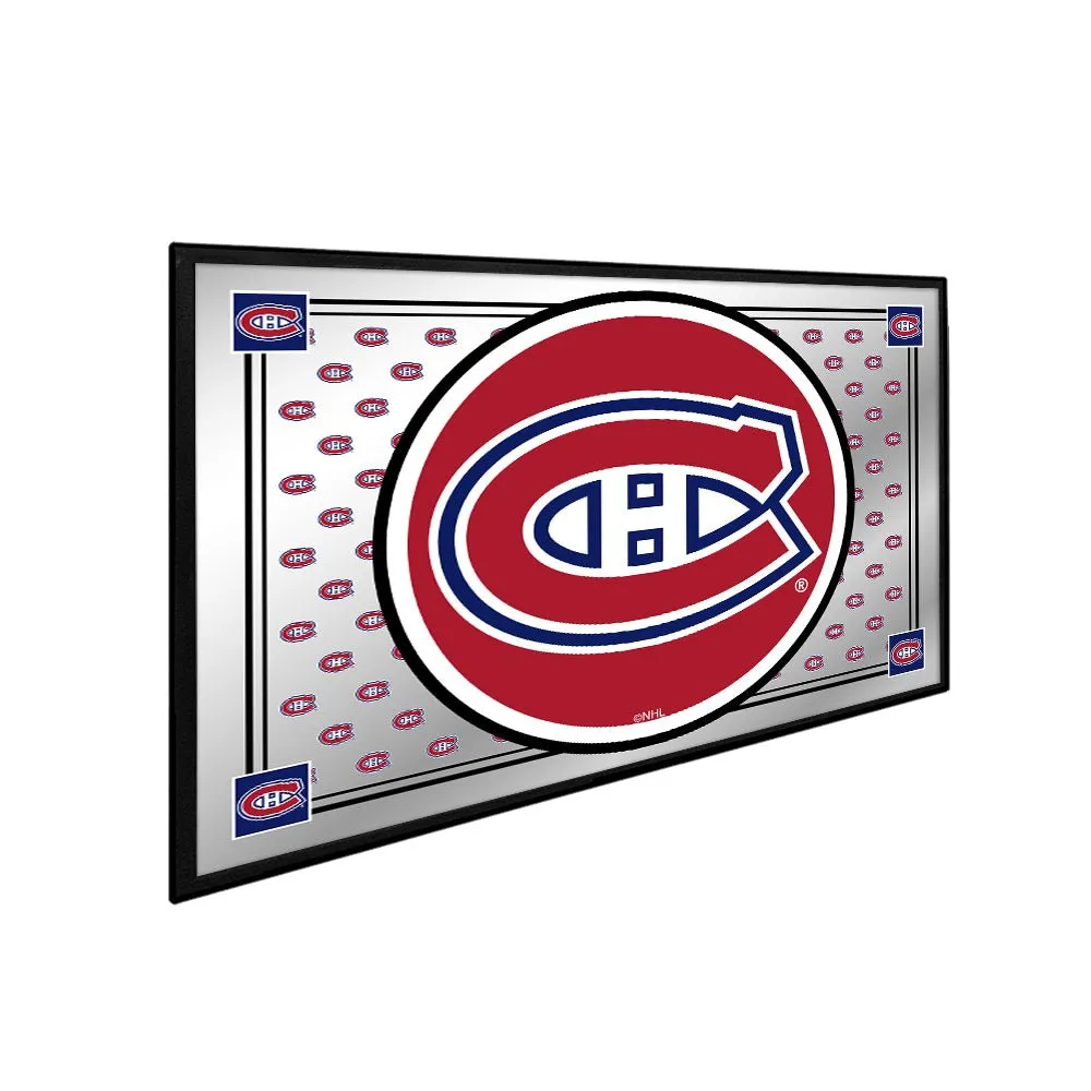 Montreal Canadiens: Team Spirit - Framed Mirrored Wall Sign