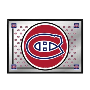 Montreal Canadiens: Team Spirit - Framed Mirrored Wall Sign