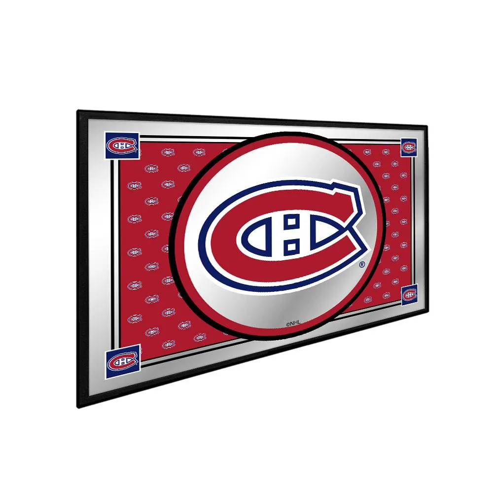 Montreal Canadiens: Team Spirit - Framed Mirrored Wall Sign