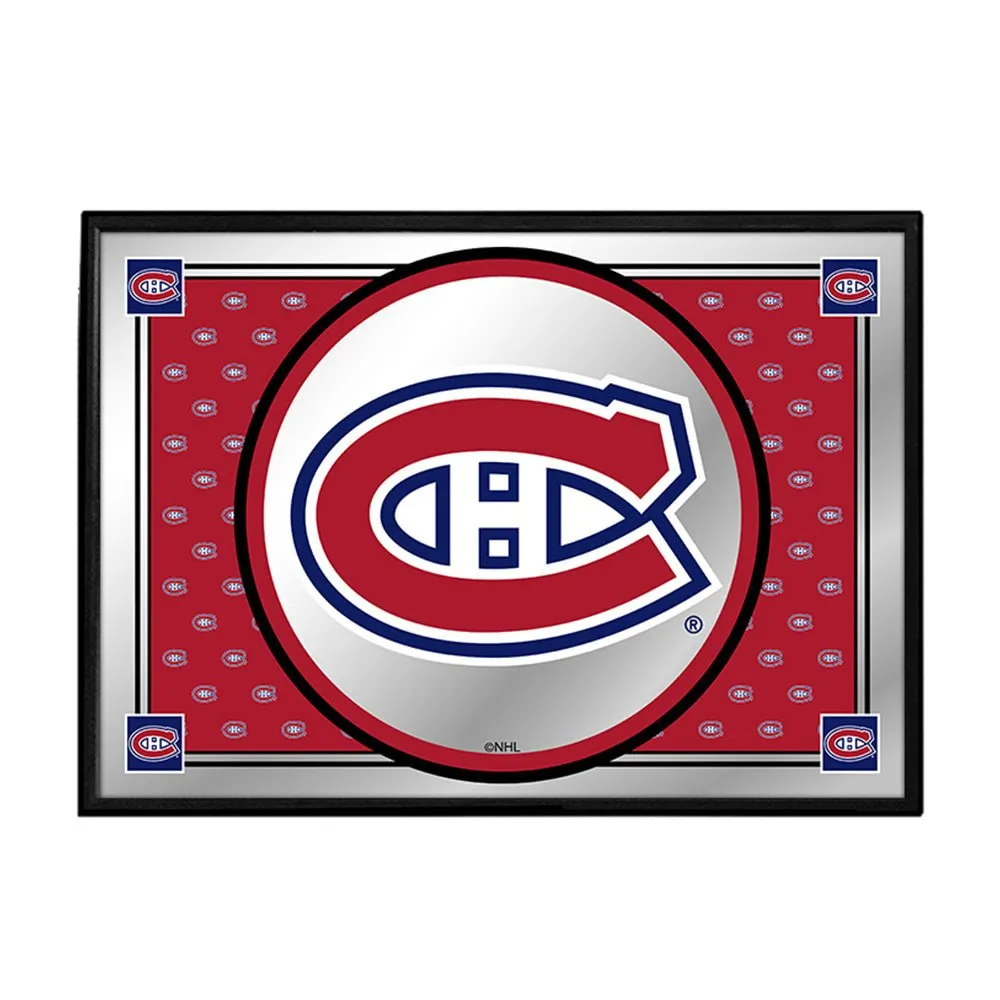 Montreal Canadiens: Team Spirit - Framed Mirrored Wall Sign
