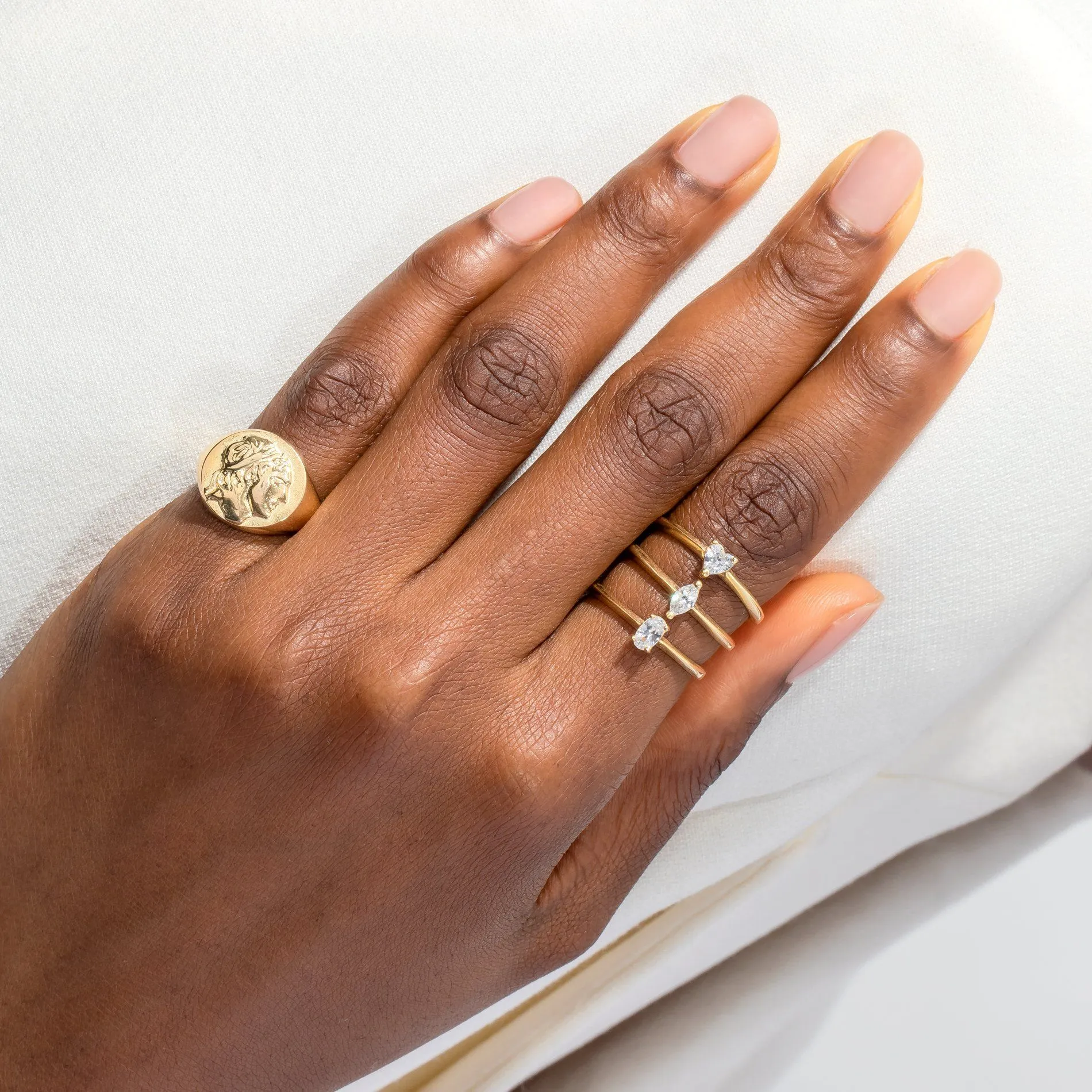 Multi-Shape CZ Ring Combo Set