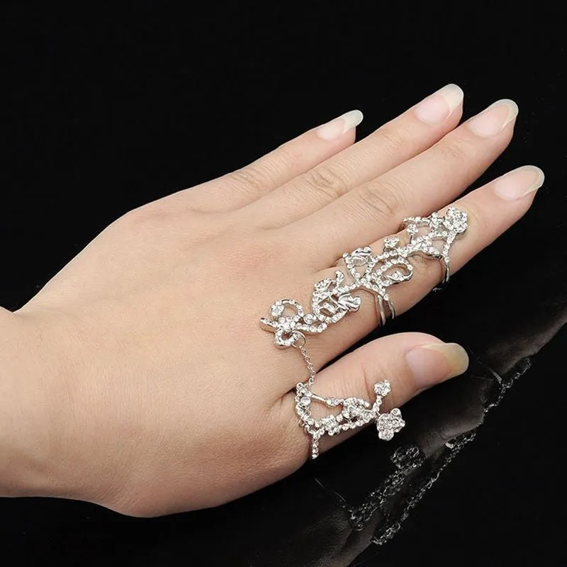 Multiple Finger Stack Knuckle Rings