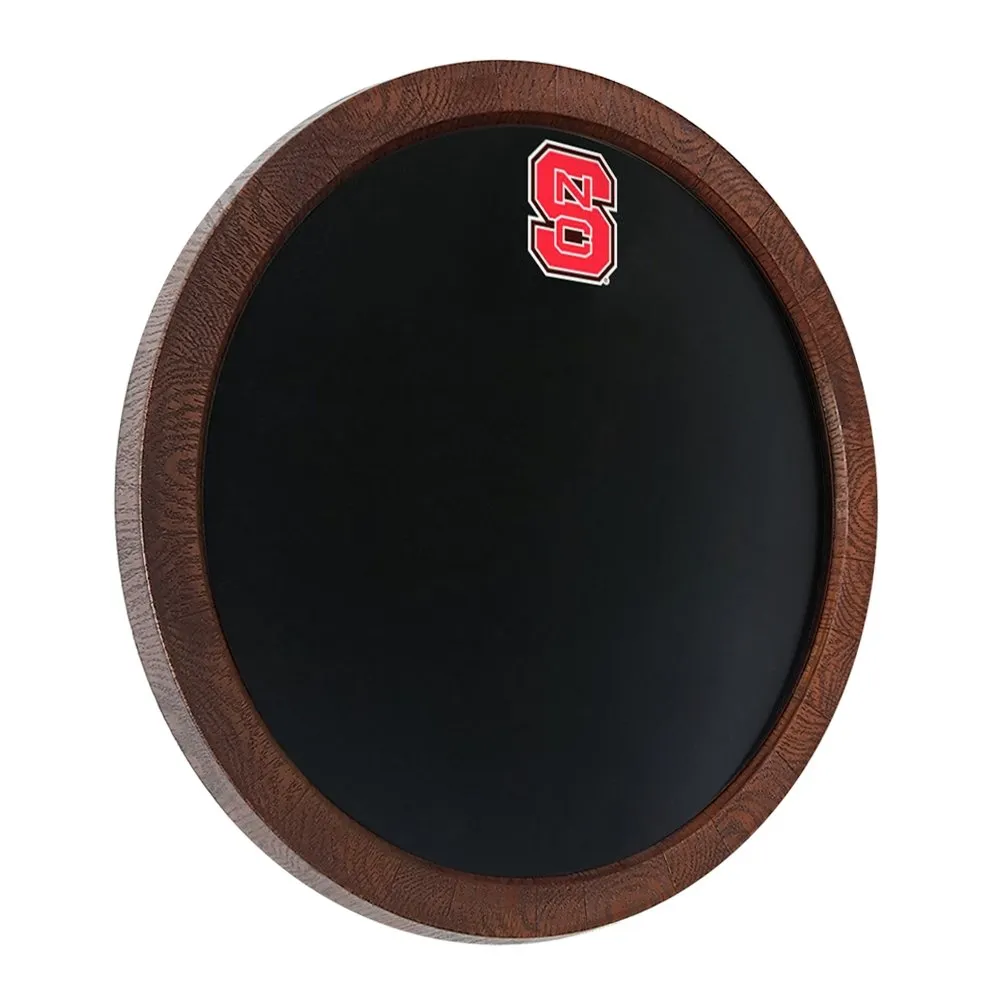 NC State Wolfpack: Chalkboard "Faux" Barrel Top Sign