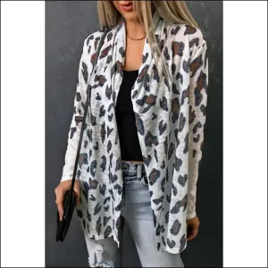 Needful Things: White Leopard Print Cardigan – Hear me Roar  🐆