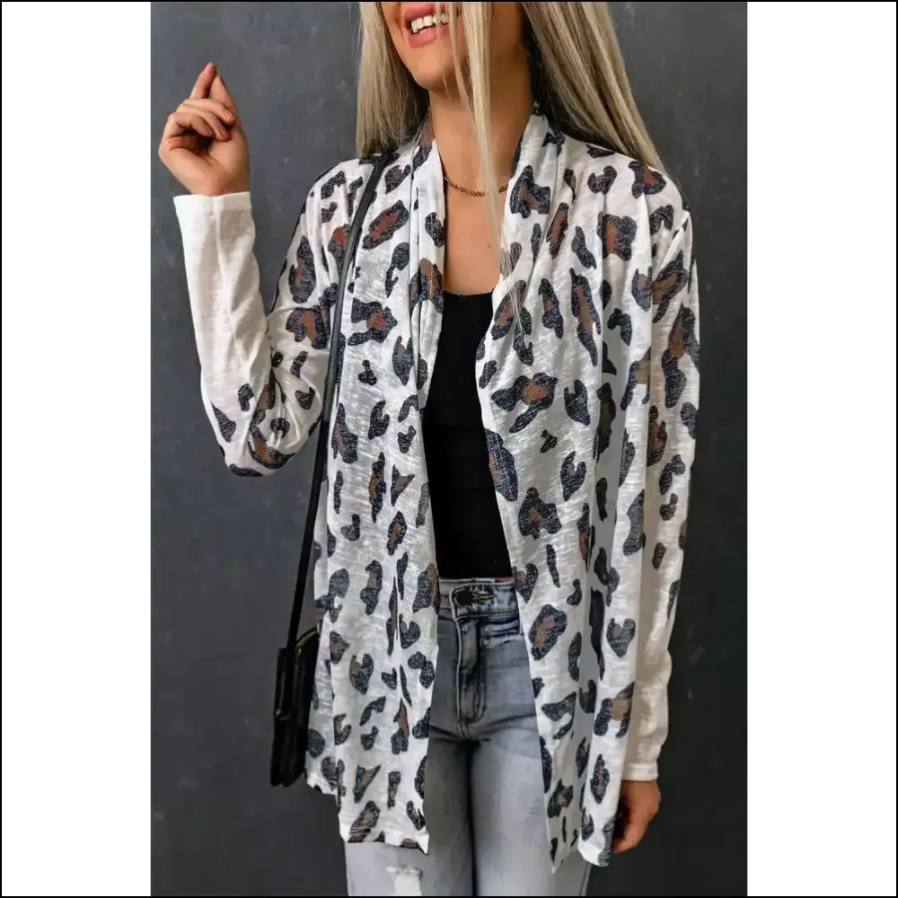 Needful Things: White Leopard Print Cardigan – Hear me Roar  🐆