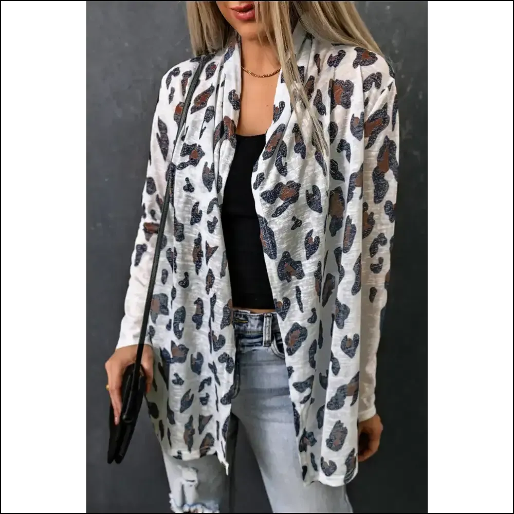Needful Things: White Leopard Print Cardigan – Hear me Roar  🐆