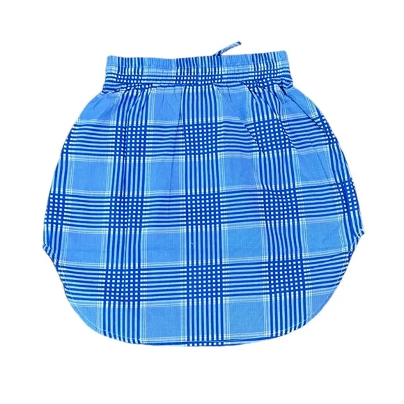 Never a wallflower track skirt blue cotton chambric women’s size XS