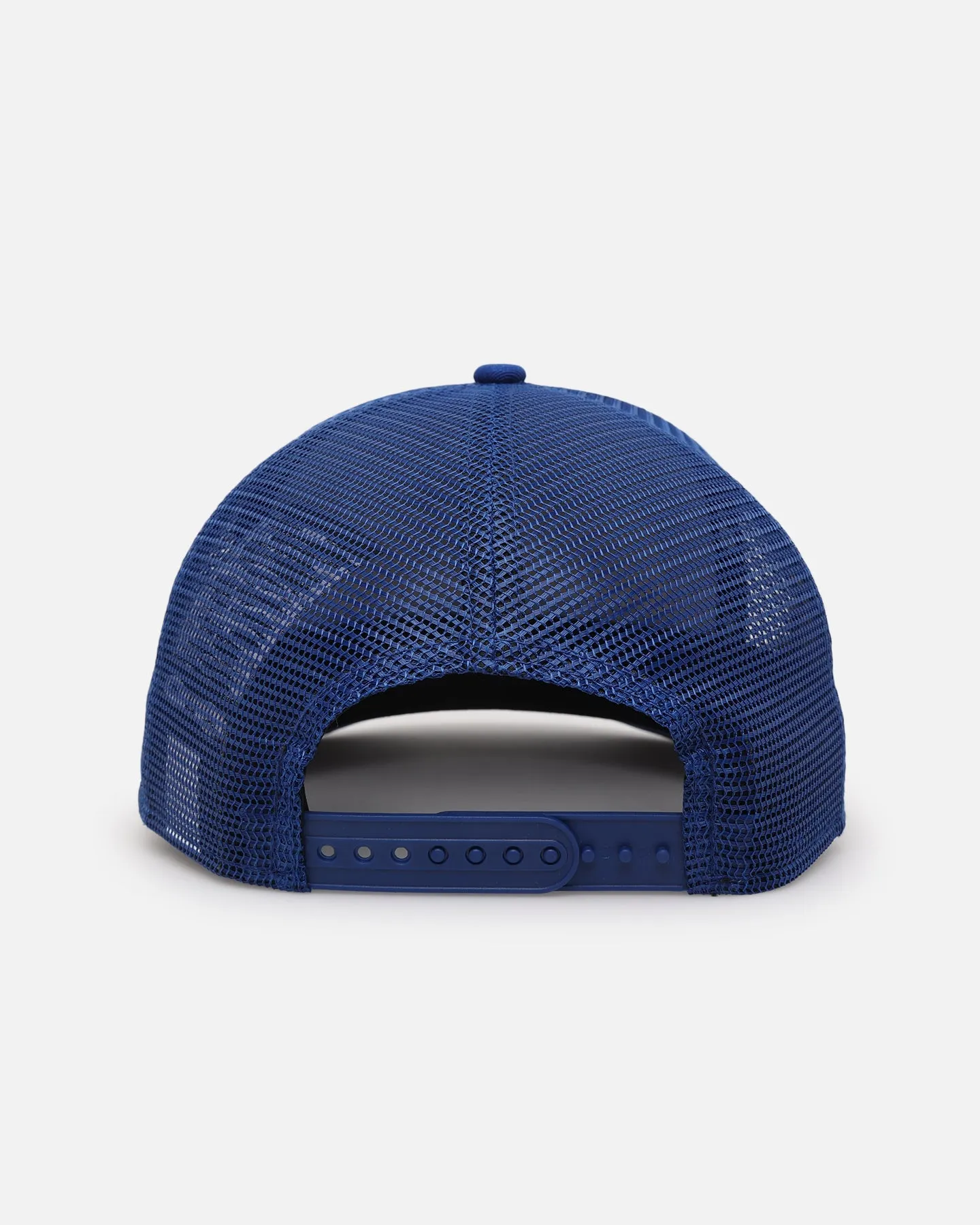 New Era Los Angeles Dodgers 'Podium Collection' Pre-Curved Golfer Trucker Snapback Light Royal/Metallic Gold