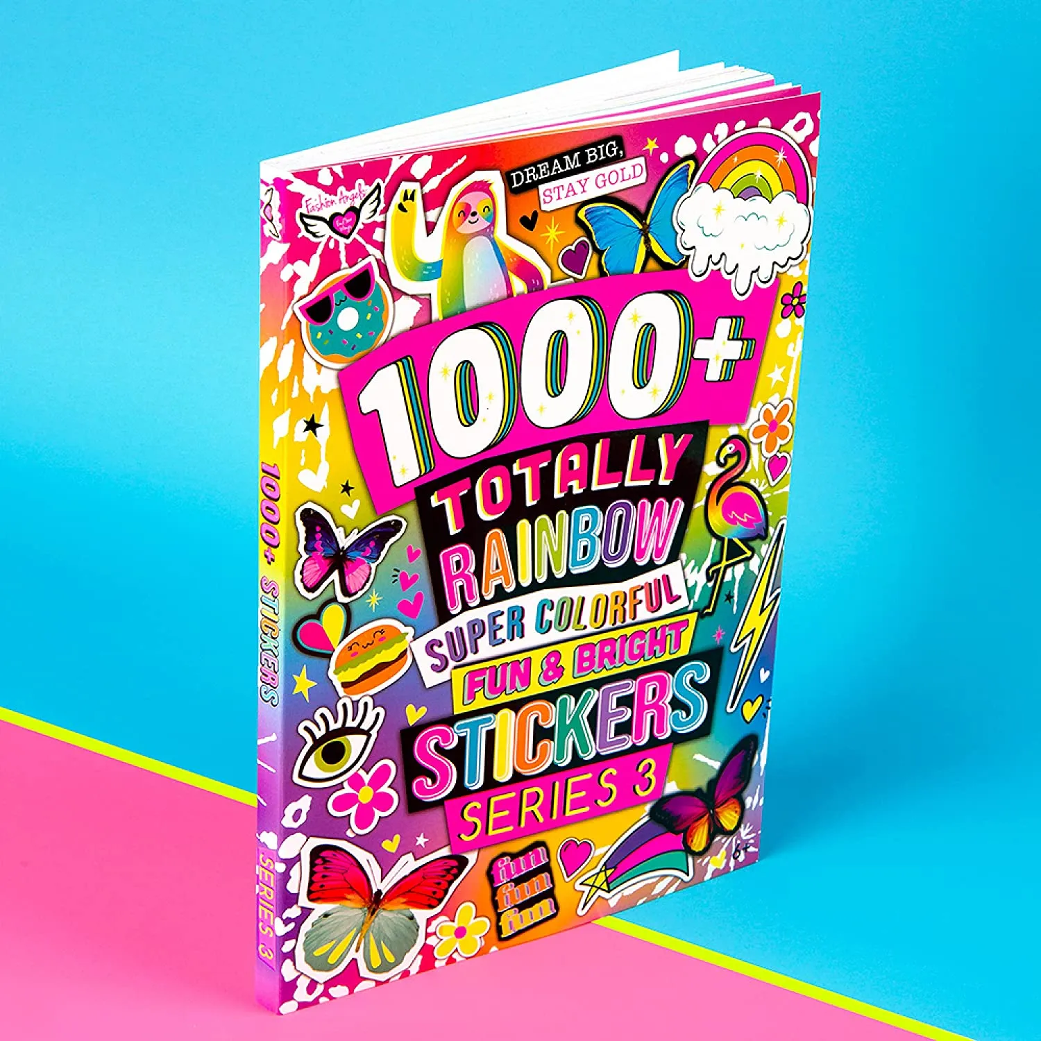 New Fashion Angels 1000  Totally Rainbow Colorful Stickers for Kids - Fun Craft Stickers for Scrapbooks, Planners, Gifts and Rewards, 40-Page Sticker Book for Kids Ages 6  and Up, Multi