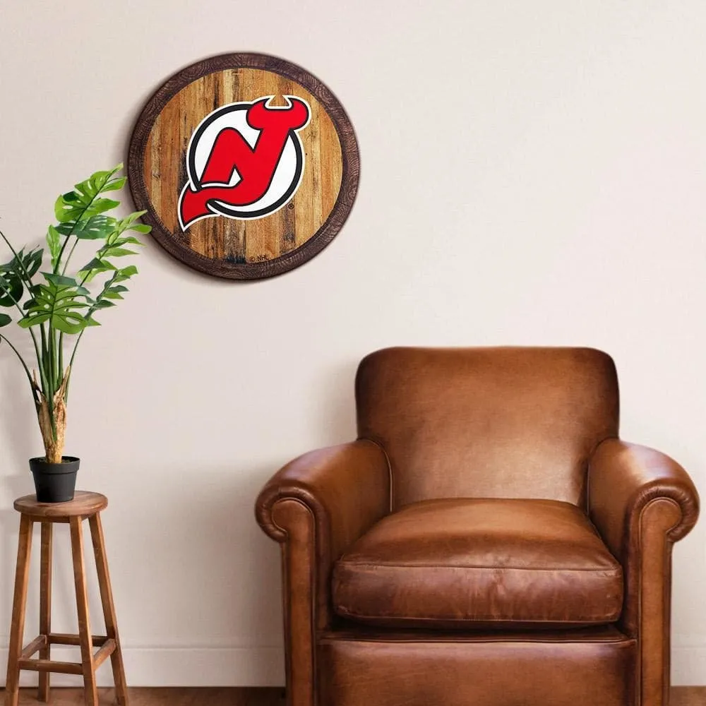 New Jersey Devils: "Faux" Barrel Top Sign