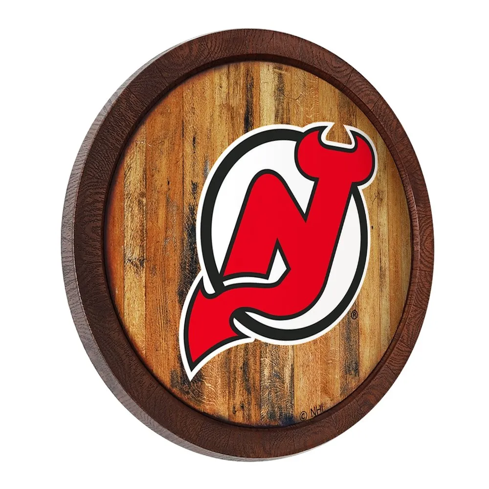 New Jersey Devils: "Faux" Barrel Top Sign