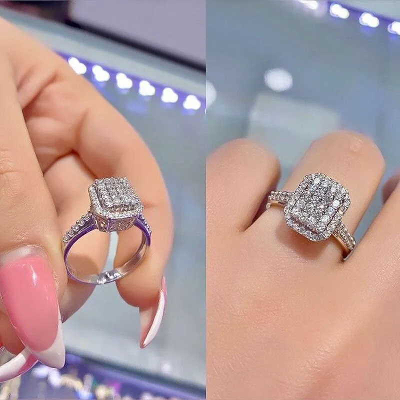 NEW Retails $103, Gorgeous Full Brilliant AAA  Cubic Zirconia Diamonds Delicate Fashion Ring, Sz 7