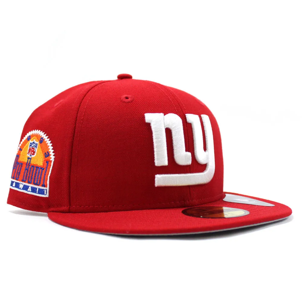 NEW YORK GIANTS 1993 Pro Bowl 59Fifty New Era Fitted Hat (Red Gray Under Brim)