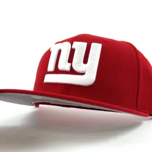 New York Giants 59Fifty New Era Fitted Hat (TEAM COLOR RED GRAY UNDER BRIM)
