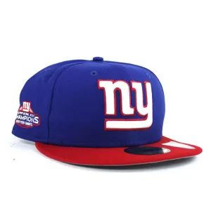 New York Giants Super Bowl XLVI 2012 Champions New Era 59Fifty Fitted Hat (Blue Red Gray Under Brim)