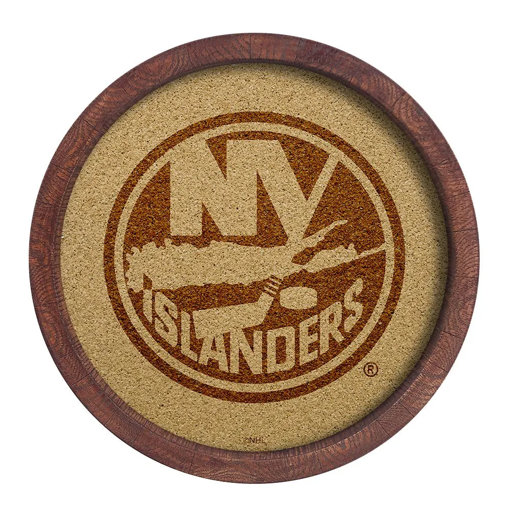 New York Islanders: Barrel Top Cork Note Board
