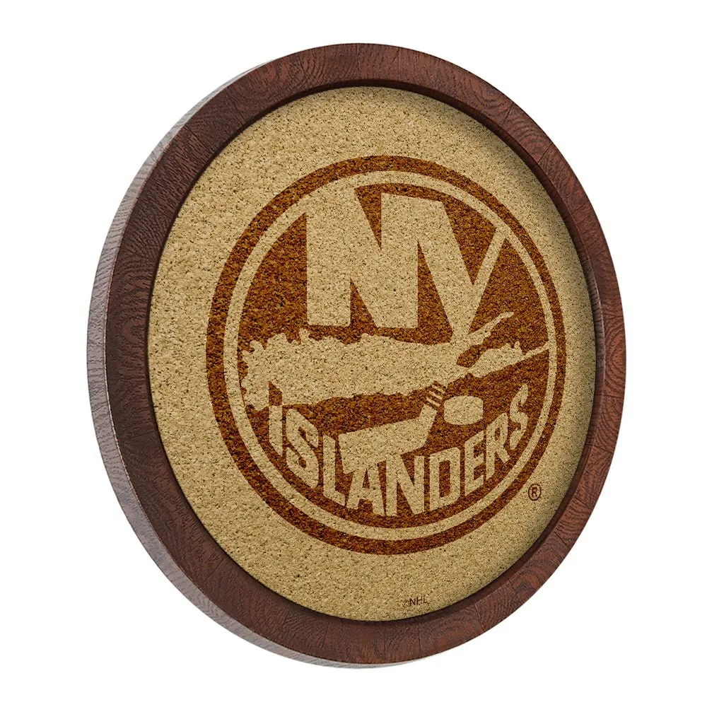 New York Islanders: Barrel Top Cork Note Board