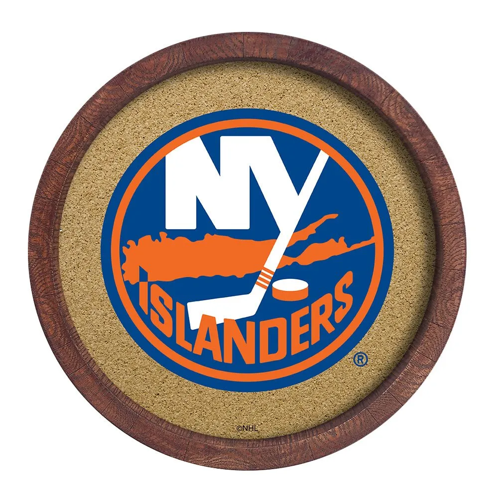 New York Islanders: Barrel Top Cork Note Board
