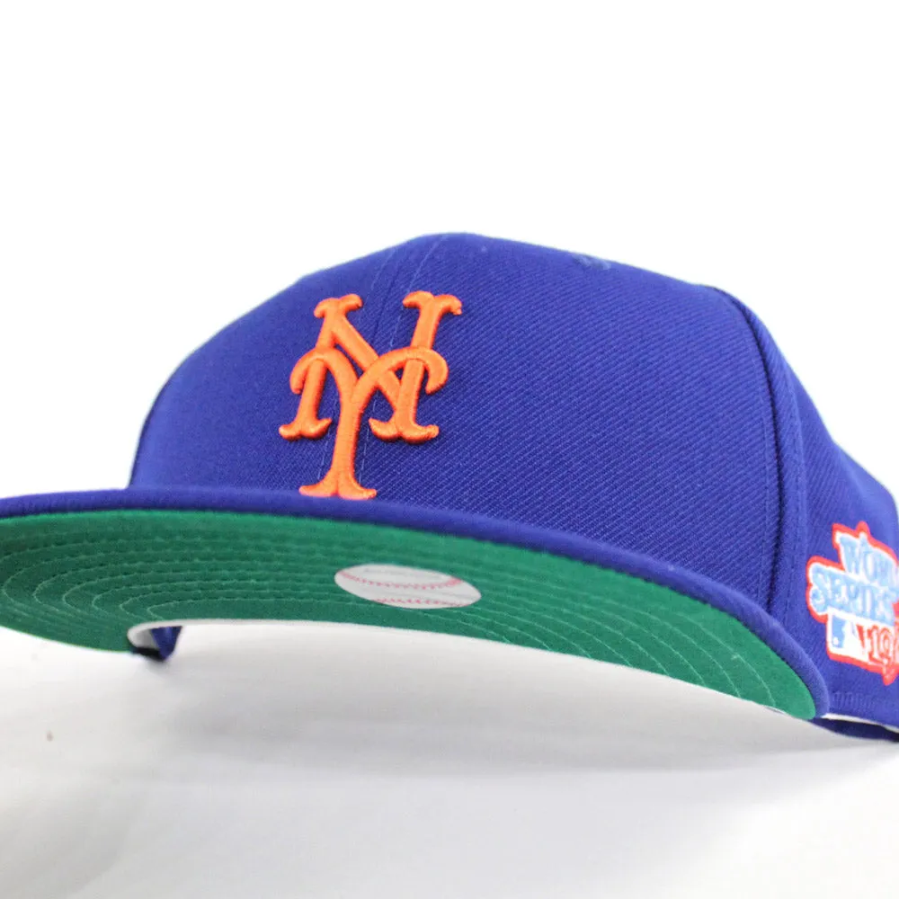 New York Mets 1986 World Series 59Fifty New Era Fitted Hat (Blue Green Under Brim)