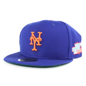 New York Mets 1986 World Series 59Fifty New Era Fitted Hat (Blue Green Under Brim)