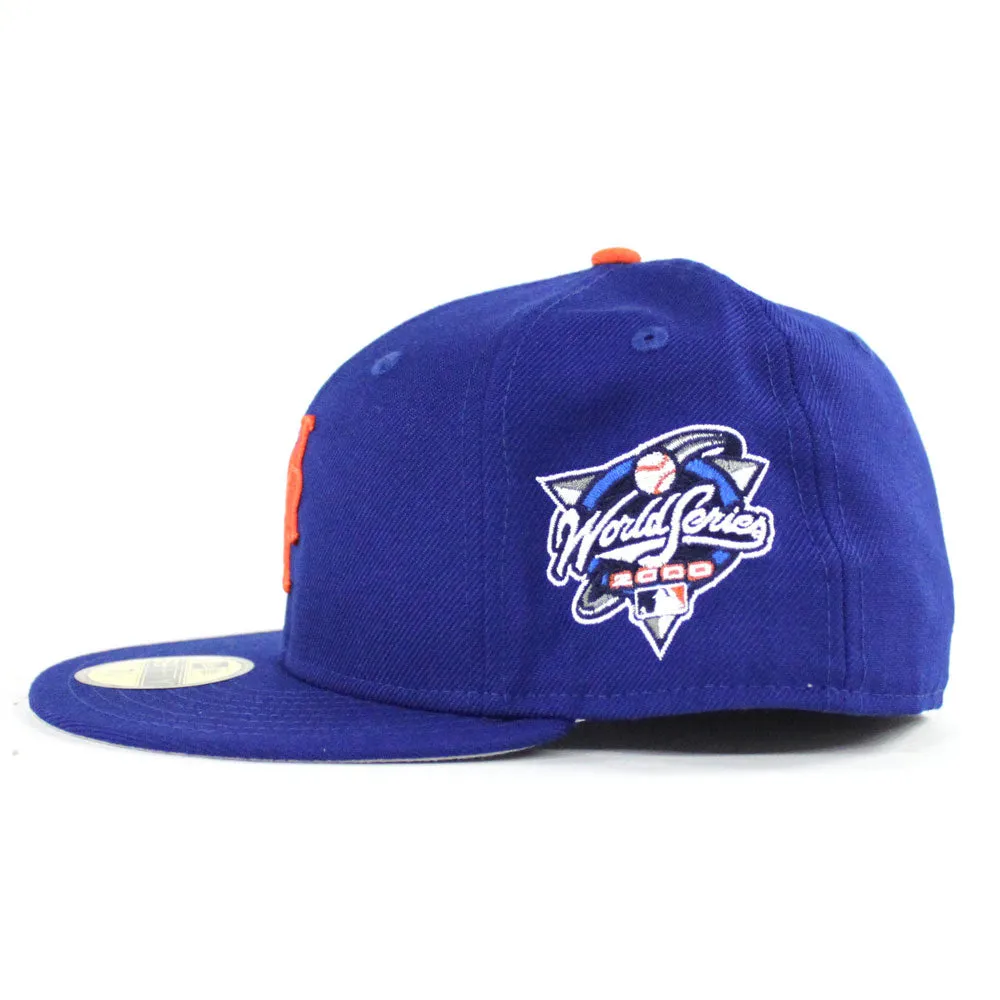 New York Mets 2000 World Series New Era 59Fifty Fitted Hat (Blue Gray Under Brim)
