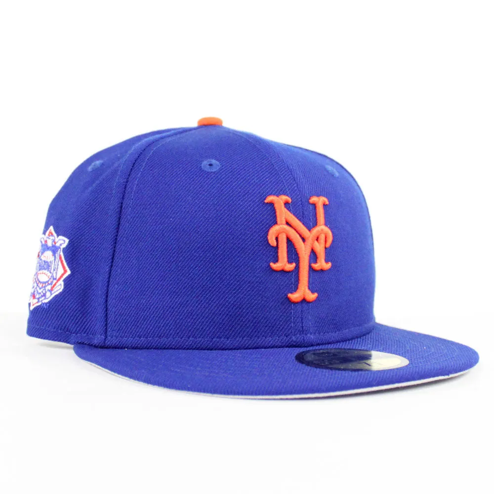 New York Mets 2000 World Series New Era 59Fifty Fitted Hat (Blue Gray Under Brim)