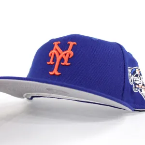 New York Mets 2000 World Series New Era 59Fifty Fitted Hat (Blue Gray Under Brim)
