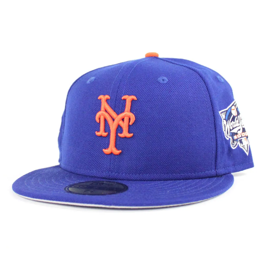 New York Mets 2000 World Series New Era 59Fifty Fitted Hat (Blue Gray Under Brim)