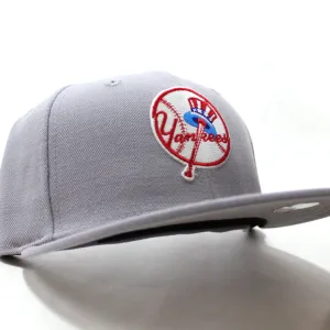 New York Yankee 1946 New Era 59Fifty Fitted Hat (Grey Gray Under Brim)