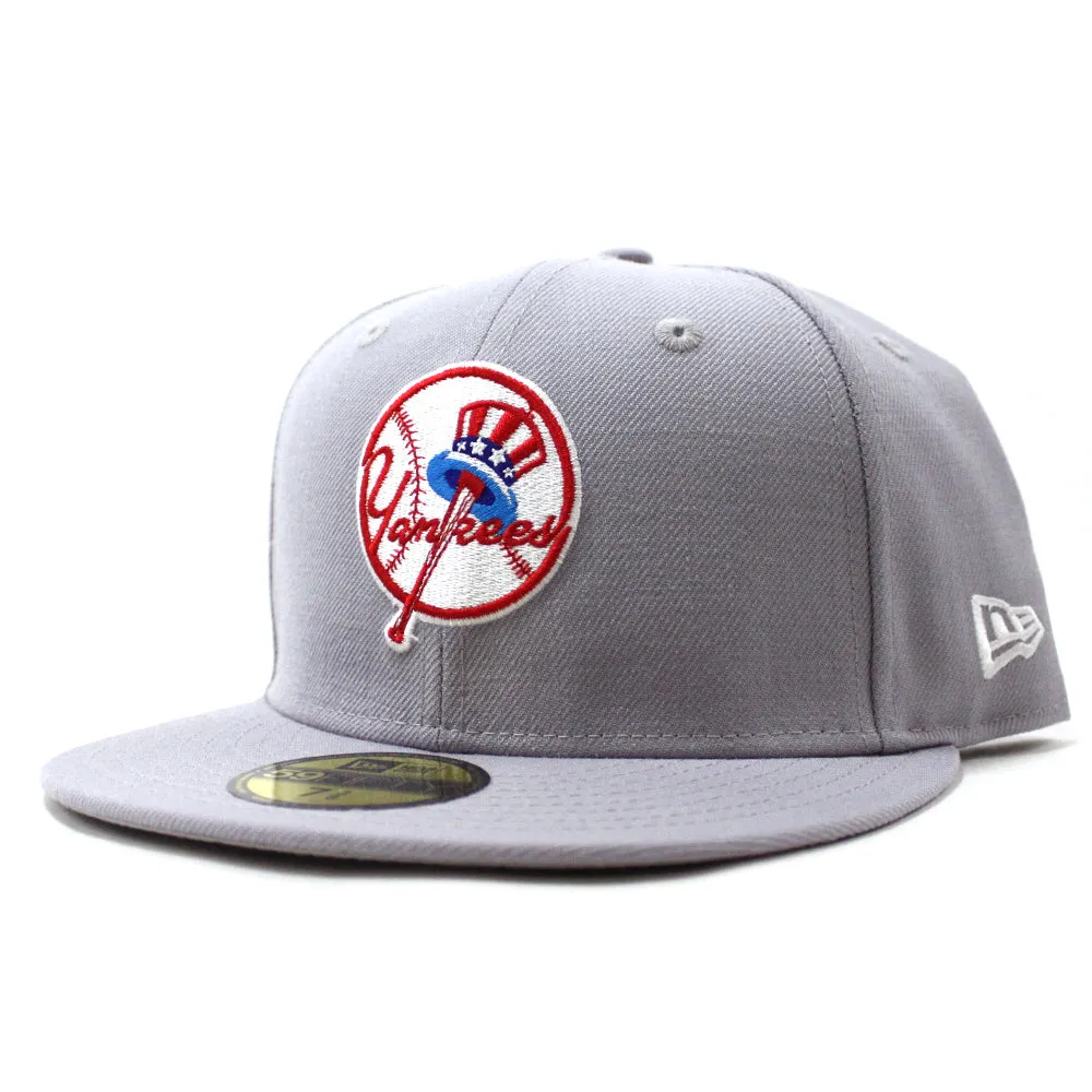 New York Yankee 1946 New Era 59Fifty Fitted Hat (Grey Gray Under Brim)