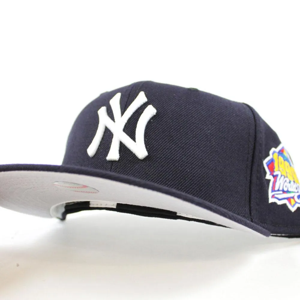 New York Yankees 1999 World Series New Era Fitted 59Fifty Hat V2 (Navy Gray Under Brim)