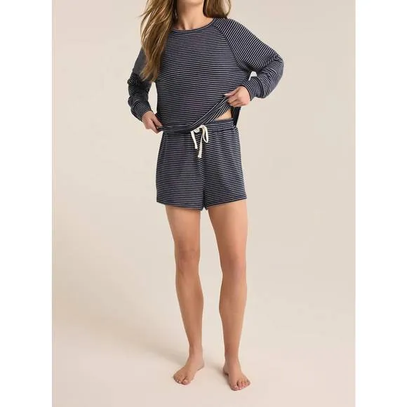 NEW Z SUPPLY downtime stripe shorts in eclipse