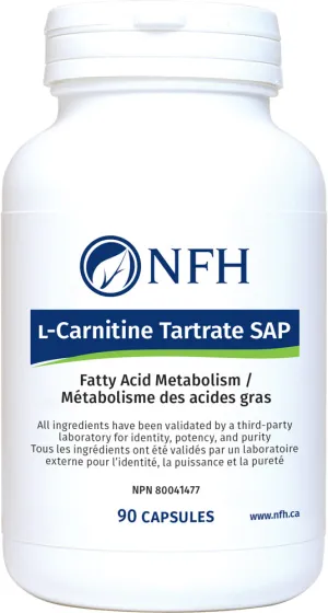 NFH L-Carnitine Tartrate Sap 90 Vegetarian Capsules